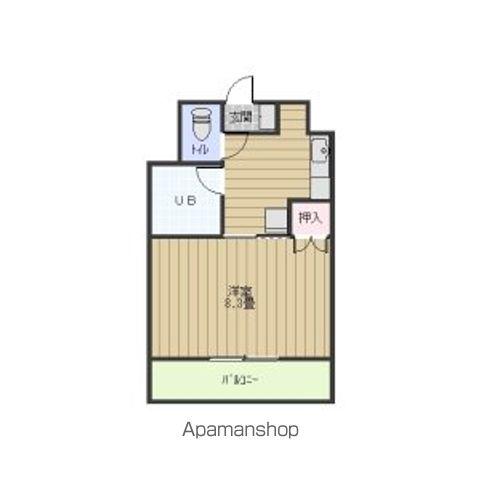 ラ・ウイング青山(1K/1階)の間取り写真