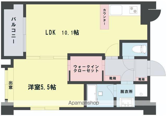 メイン白山(1LDK/2階)の間取り写真