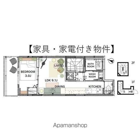 アステラホーム目黒祐天寺ウエスト(1LDK/3階)の間取り写真