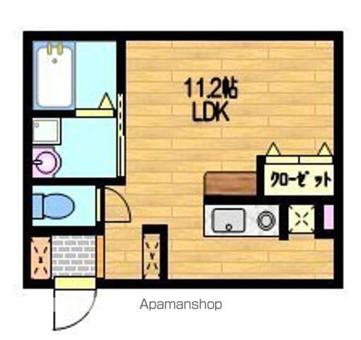 コンフォート駅前A(ワンルーム/2階)の間取り写真