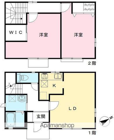 南海電鉄南海本線 羽衣駅 徒歩10分 2階建 築25年(2LDK)の間取り写真