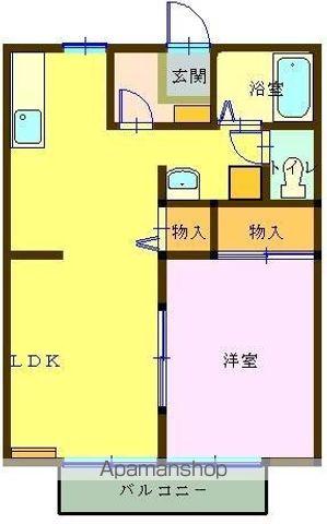 サンガーデン大森(1LDK/2階)の間取り写真
