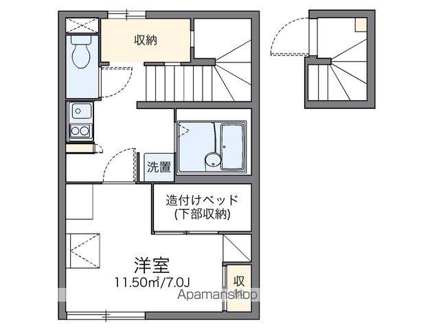 レオパレスリバティ(1K/2階)の間取り写真