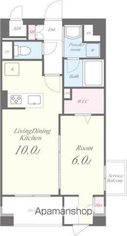 GARDEN COURT A 西高島平(1LDK/1階)の間取り写真