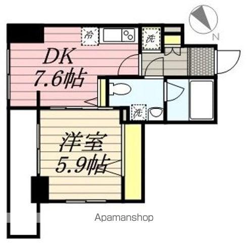 ドゥーエ東高円寺(1DK/8階)の間取り写真