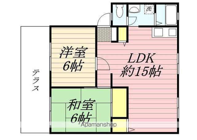 ピュアあたか(2LDK/1階)の間取り写真