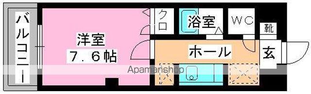 サークルフロント(1K/1階)の間取り写真