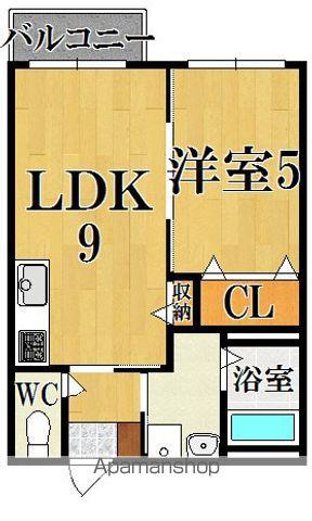 コーラルシャトー(1LDK/1階)の間取り写真