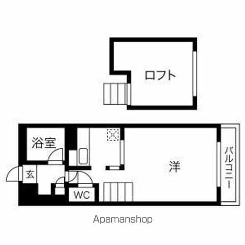 第7AMS円山(1SDK/4階)の間取り写真