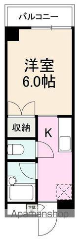 カレッジ・シティハイツ(1K/2階)の間取り写真