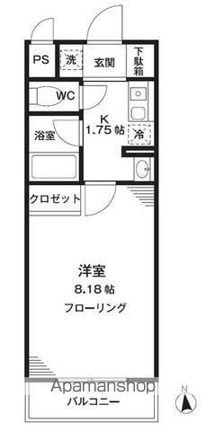 コンフォート アムール(1K/1階)の間取り写真