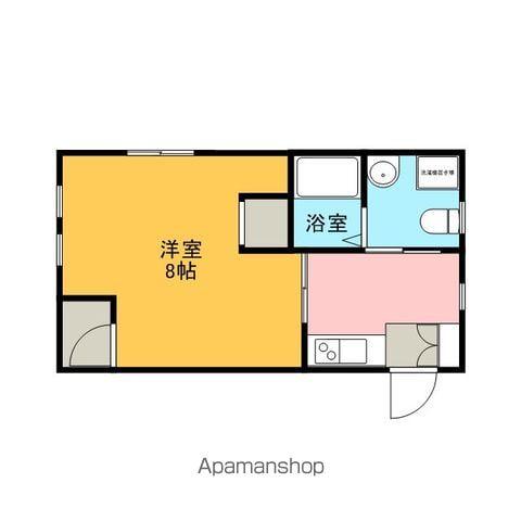 NOVEL KUROKAWA(1K/1階)の間取り写真