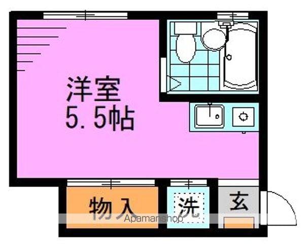 コーポハセ(ワンルーム/2階)の間取り写真