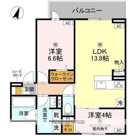 クラシスト苅田ウエスト(2LDK/3階)の間取り写真