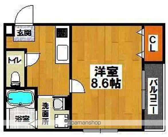 パークレジデンス(1K/1階)の間取り写真