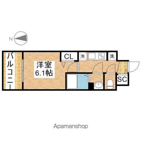 プレサンス鶴舞駅前レジス(1K/8階)の間取り写真