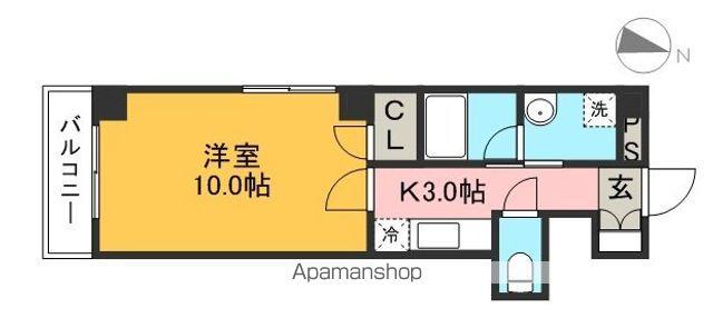 CLASS・Y(1K/7階)の間取り写真