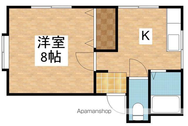 トライサークルズ(1K/2階)の間取り写真