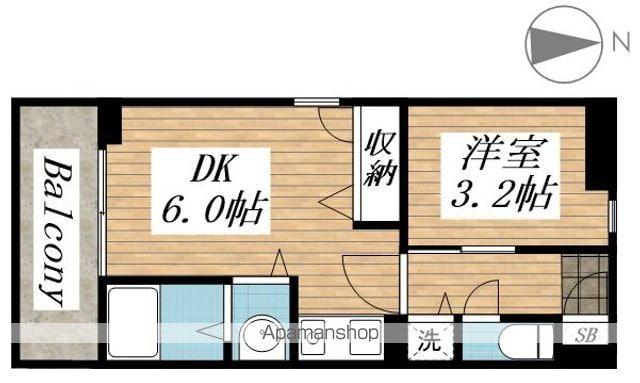 リード桜坂(1DK/11階)の間取り写真