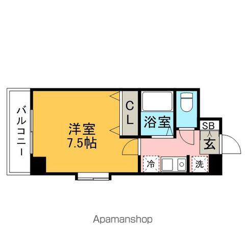 セゾン・ド・ヴィラ平尾(1K/11階)の間取り写真