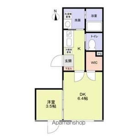 VISTA MINAMIDAI(1DK/4階)の間取り写真