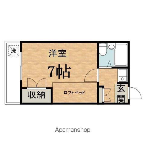 コートビレッジ桜ヶ丘PARTⅡ(1K/1階)の間取り写真