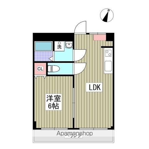 サンエーハイツ(1LDK/1階)の間取り写真