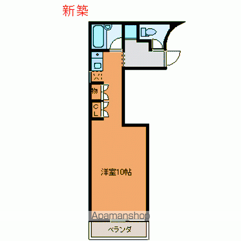 MフラッツⅡ(ワンルーム/4階)の間取り写真