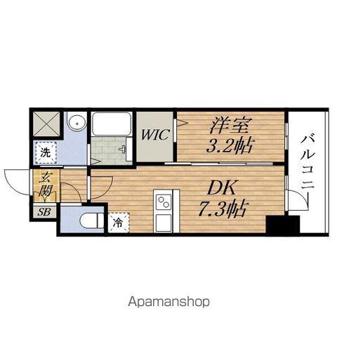 ESTEM COURT 新大阪ⅩⅦベイス(1DK/2階)の間取り写真