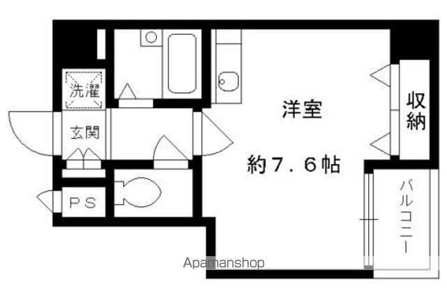 プレサンス京都清水(ワンルーム/4階)の間取り写真