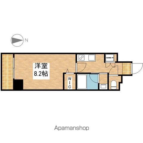 AZUR YABACHO(1K/8階)の間取り写真