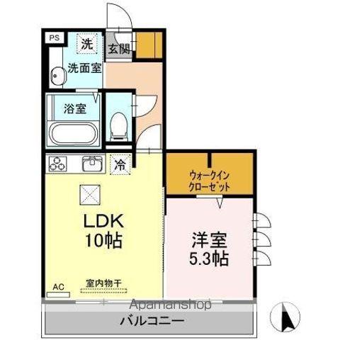 ロード88 ミヨシ(1LDK/1階)の間取り写真