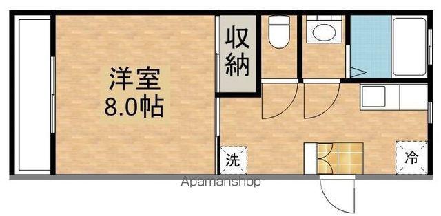 ライトステージ(1K/1階)の間取り写真