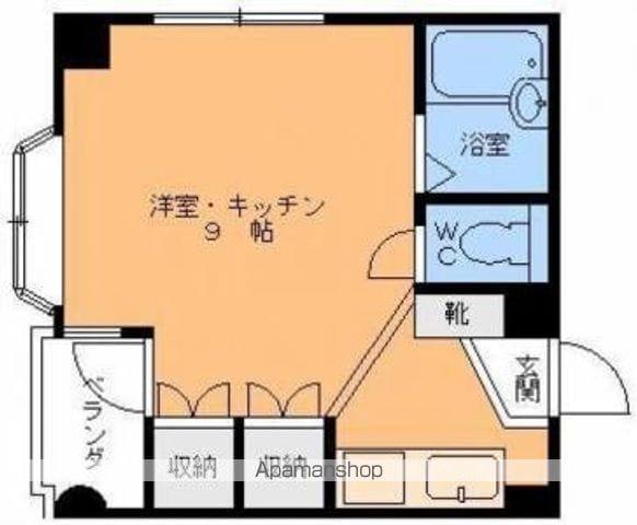 メゾン森田(ワンルーム/2階)の間取り写真