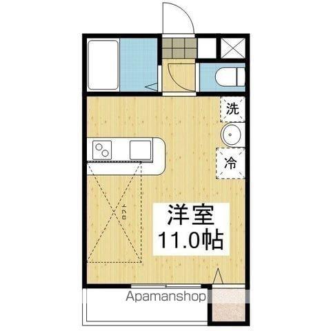 アルト萱町 西棟(ワンルーム/5階)の間取り写真