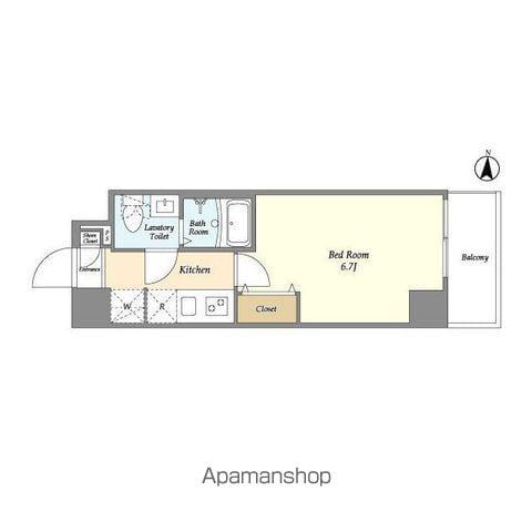 アルファコート川口5(1K/1階)の間取り写真