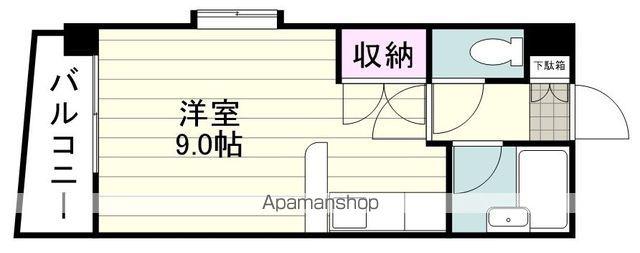 エントピア南林寺(1K/4階)の間取り写真
