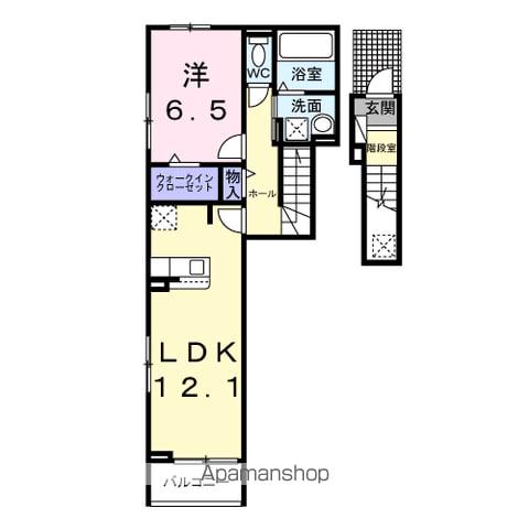イーケートラスト(1LDK/2階)の間取り写真
