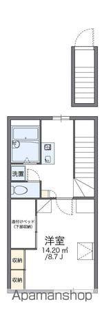 レオパレス火切塚(1K/2階)の間取り写真