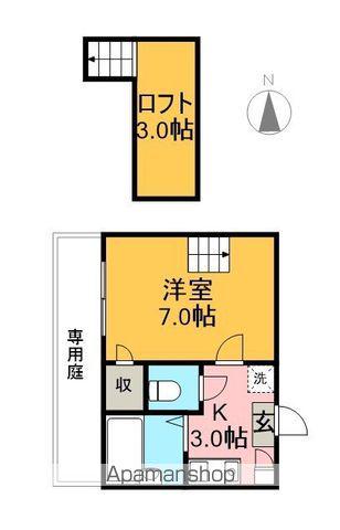 JOIN・KS(1K/1階)の間取り写真