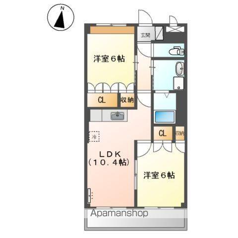 フルメゾン(2LDK/2階)の間取り写真