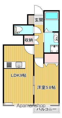 FELICE大街道Ⅱ(1LDK/1階)の間取り写真