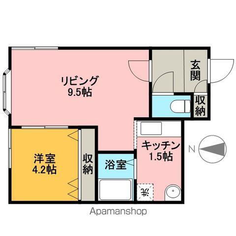ハートレー7条館(1LDK/1階)の間取り写真