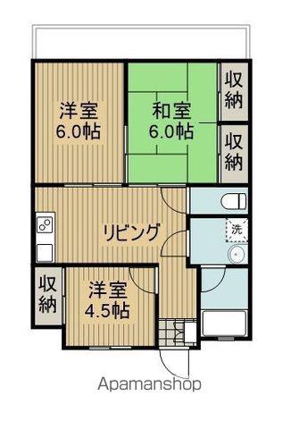 串間ビル(3DK/4階)の間取り写真