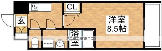 アーバンフラッツ新大阪Ⅱ(1K/7階)の間取り写真
