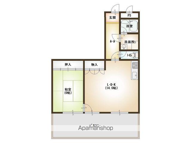 ノースシテイ21(1LDK/5階)の間取り写真