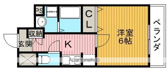 ロイヤルクイーンズパーク蛍池(1K/10階)の間取り写真
