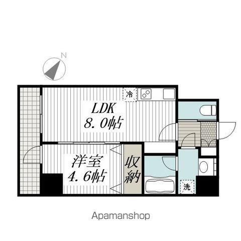 リヴシティ横濱関内弐番館(1LDK/5階)の間取り写真