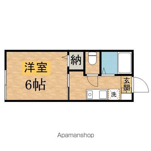 コンフォール(1K/2階)の間取り写真