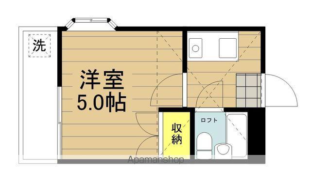カルタス21戸田第1(1K/2階)の間取り写真